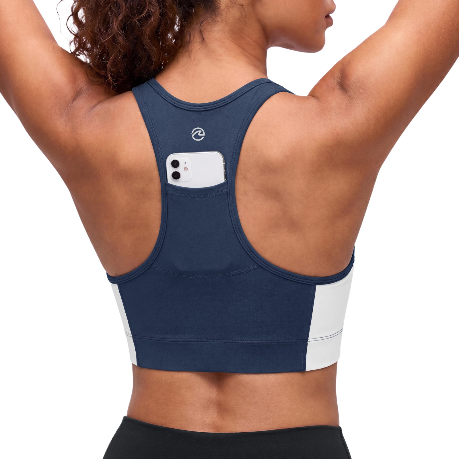 Aoysky Womens Dark Blue Racerback Sports Bra