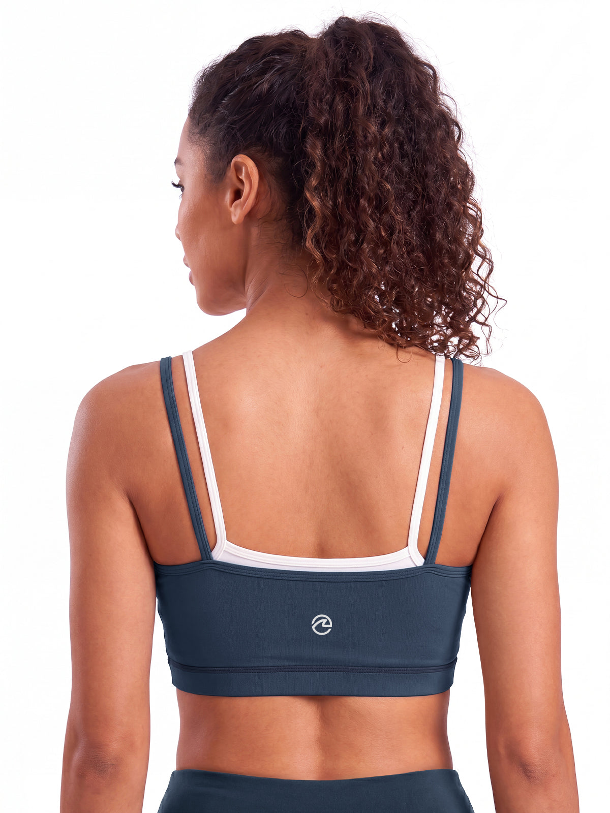 Aoysky Womens Dark Blue Strappy Sports Bra