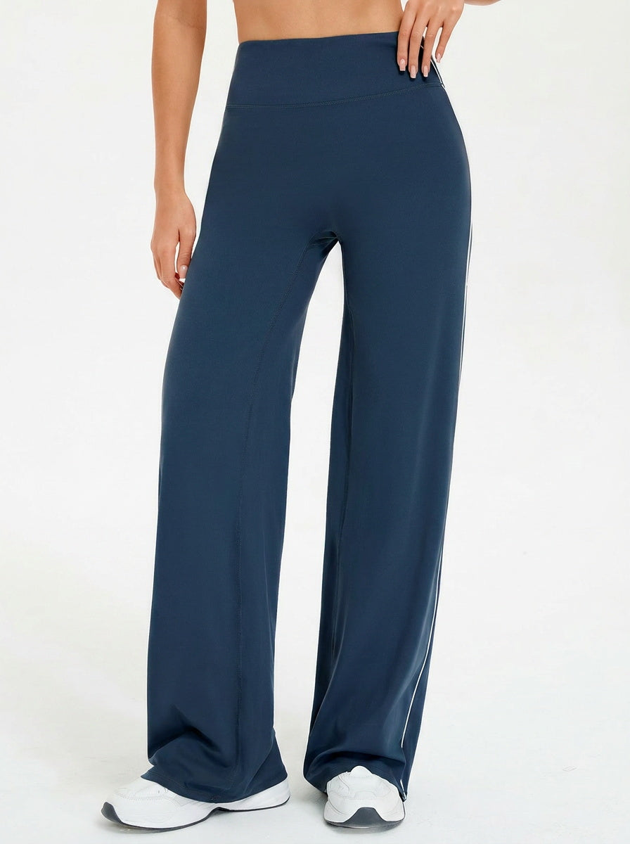 Aoysky Womens Dark Blue Wide Leg Yoga Pants