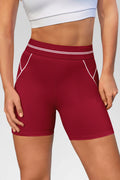 Aoysky Womens Red Buttery Soft Biker Shorts
