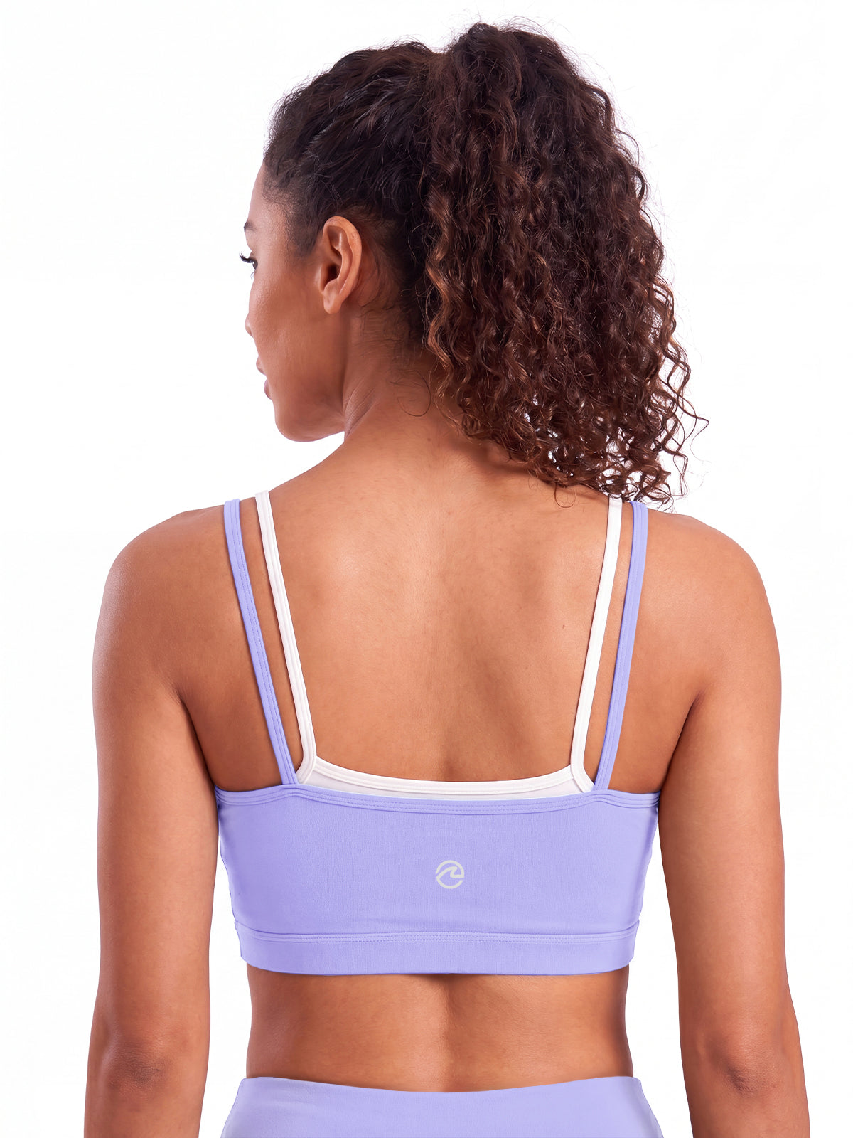 Aoysky Womens Purple Strappy Sports Bra