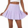Aoysky Womens Purple Plaid Tennis Skort